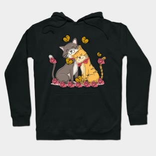 Love of two cats Hoodie